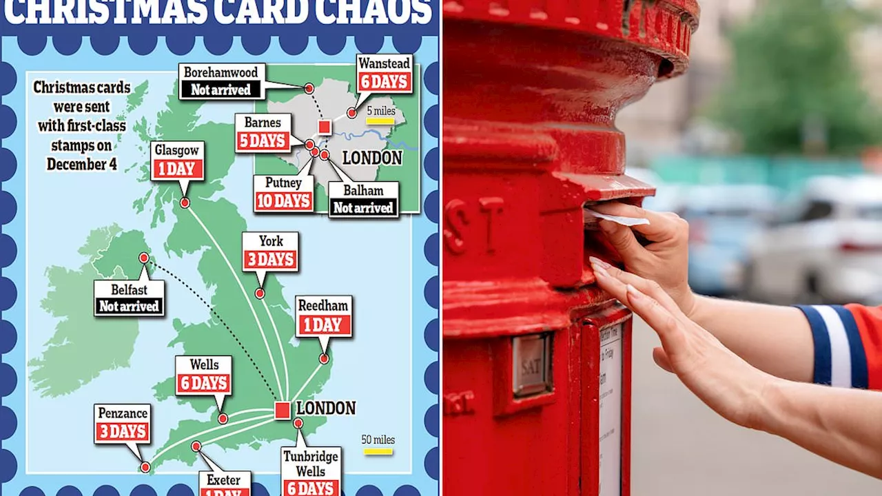 Christmas Card Delivery Delays Plague Royal Mail