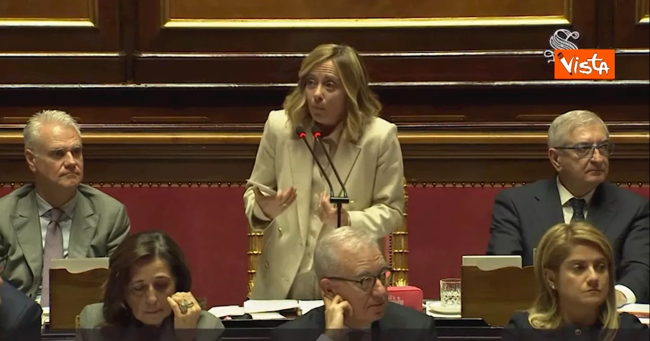 Meloni al Senato: 'Abbiamo cacciato 36 camorristi da Caivano'