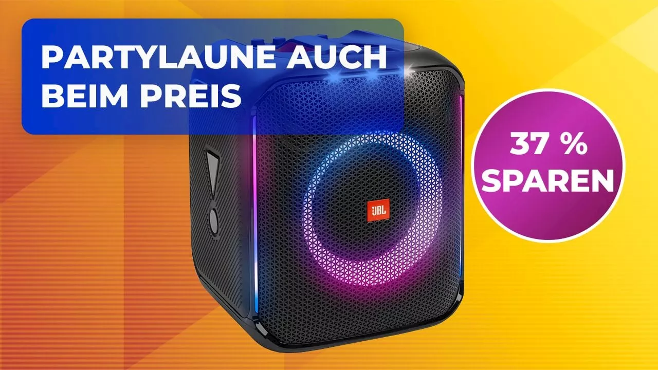 Stimmung unterm Weihnachtsbaum: Die 100 Watt starke JBL Partybox Encore lässt die Glöckchen erklingen