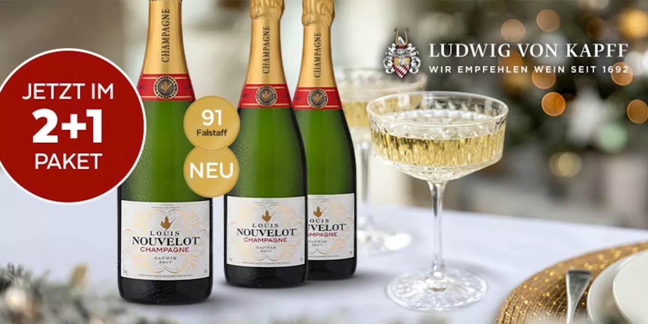 Exklusives 2+1 Champagner-Paket zum Fest