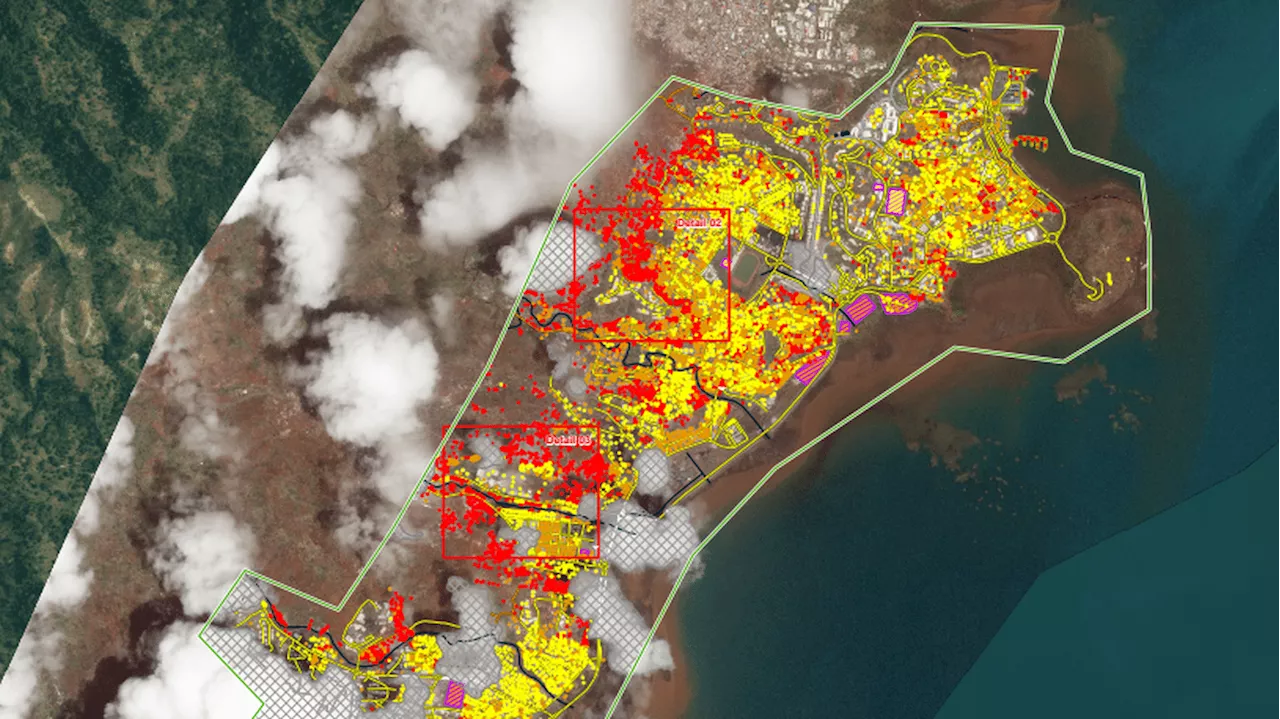 Cyclone Chido à Mayotte : les dégâts quantifiés par les images satellites