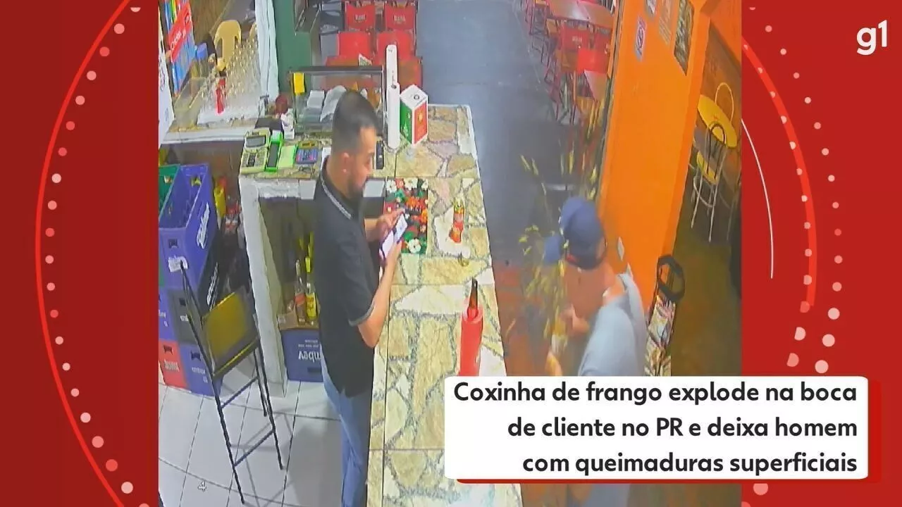 Coxinha de frango explode na boca de cliente em Curitiba