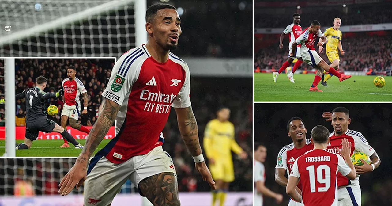 Gabriel Jesus Hat-Trick Sends Arsenal to Carabao Cup Semi-Finals