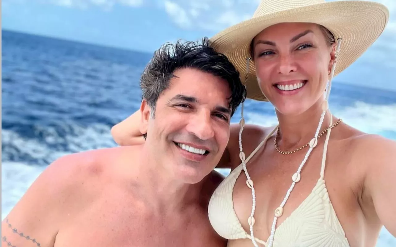 Ana Hickmann Comemora Aniversário do Primeiro Beijo com Edu Guedes