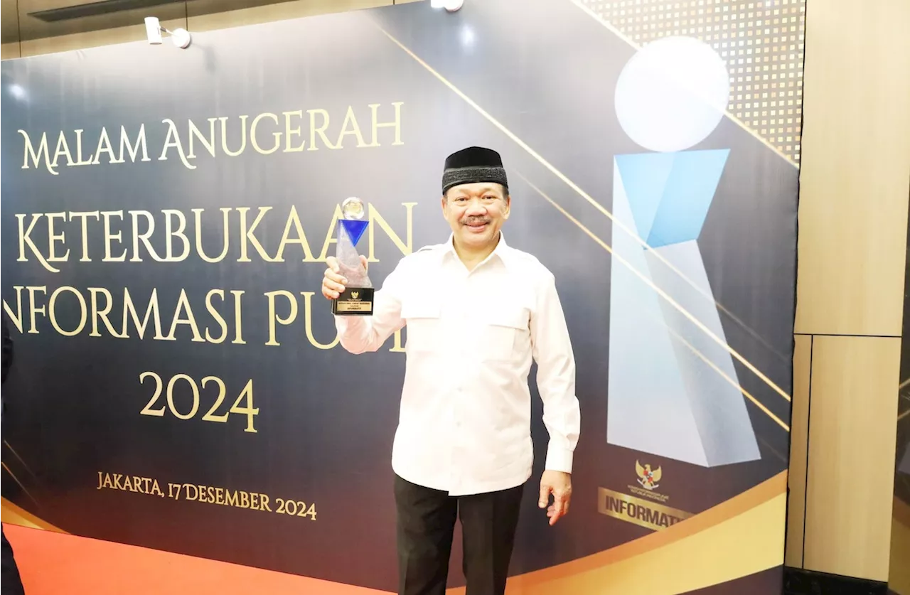 BAZNAS Raih Predikat Informatif dalam Anugerah Keterbukaan Informasi Publik 2024