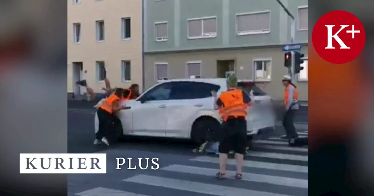 Linzer Mann wegen Auto-Attacke auf Klimaaktivisten verurteilt