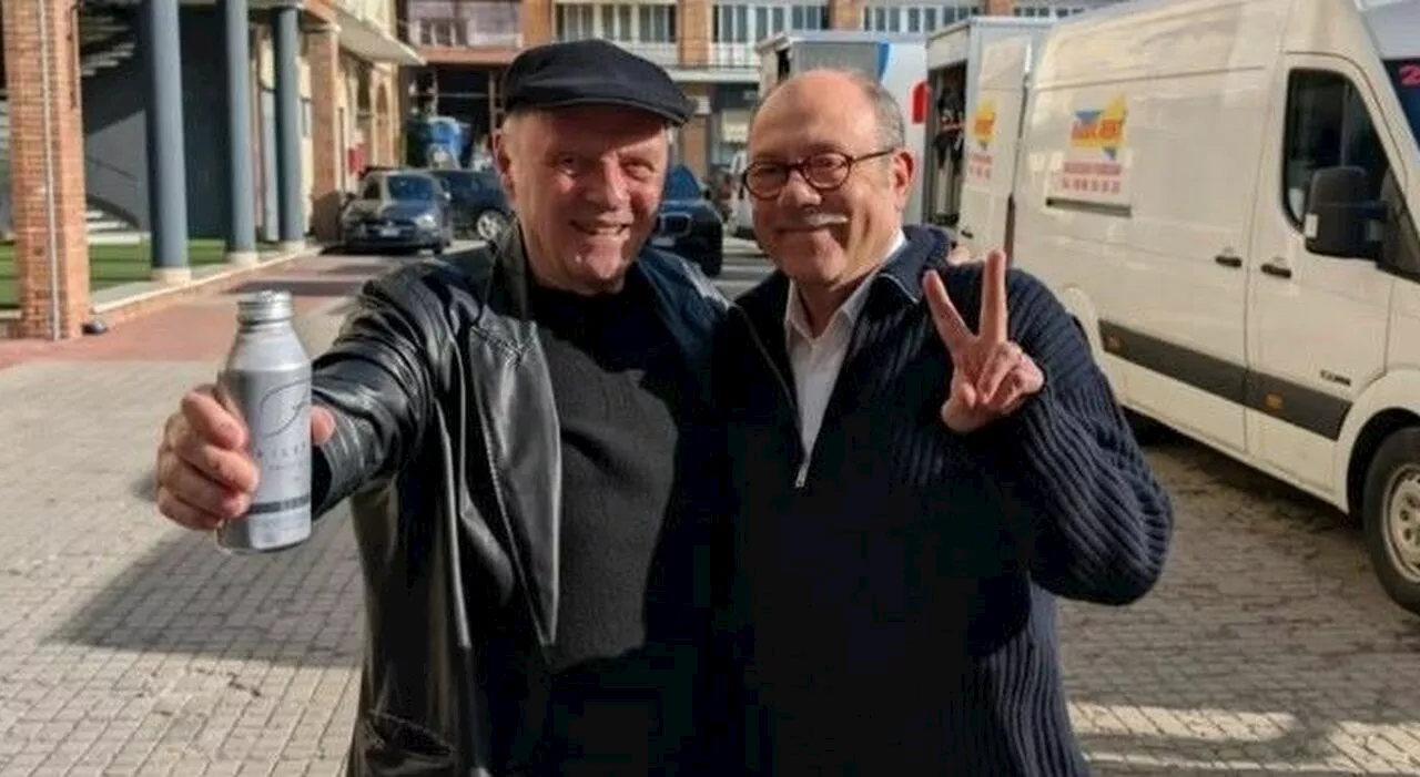 Carlo Verdone incontra Anthony Hopkins a Roma