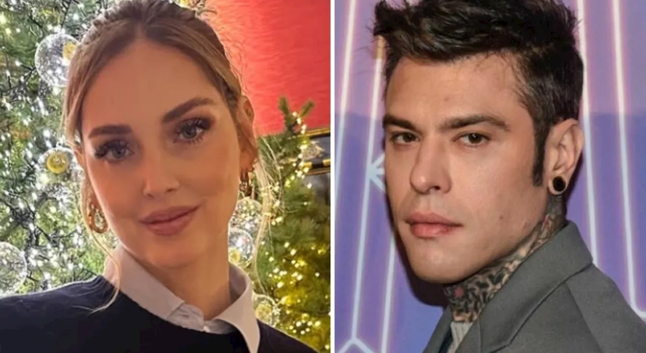 Chiara Ferragni e Fedez insieme alla recita di Natale dei figli