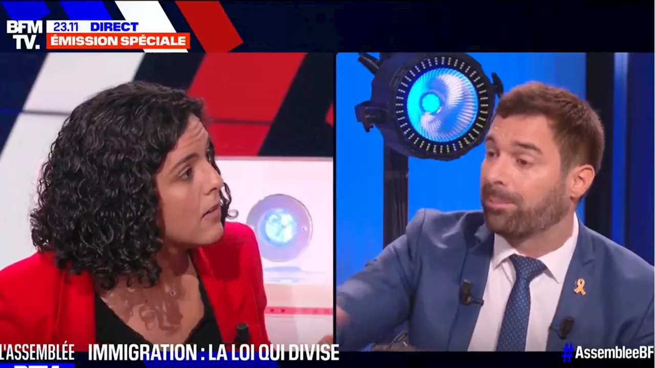 Julien Odoul dit à Manon Aubry de « se calmer et prendre un verre d’eau » sur BFMTV, l’eurodéputée explose