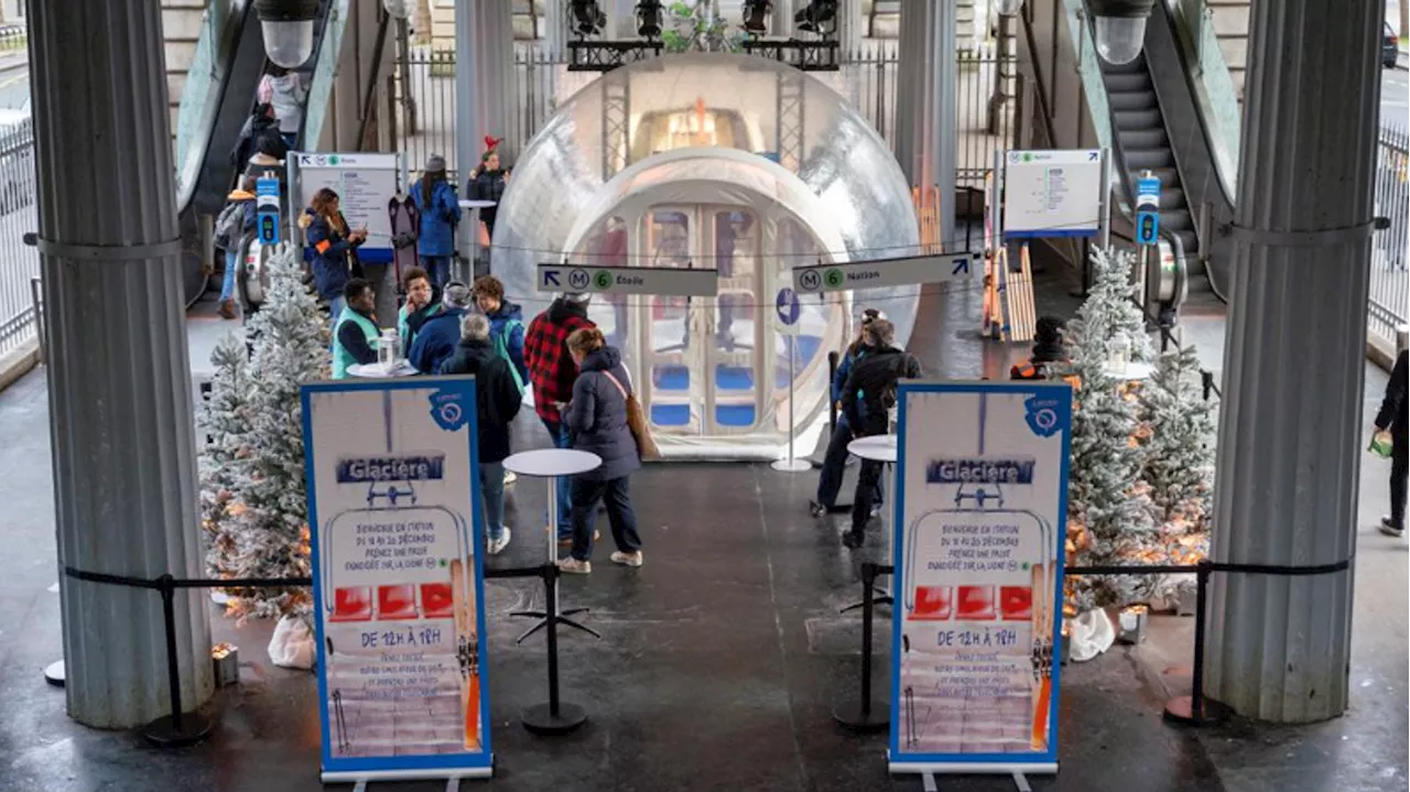 La Station de Métro Glacière se Transforme en Station de Sports d'Hiver