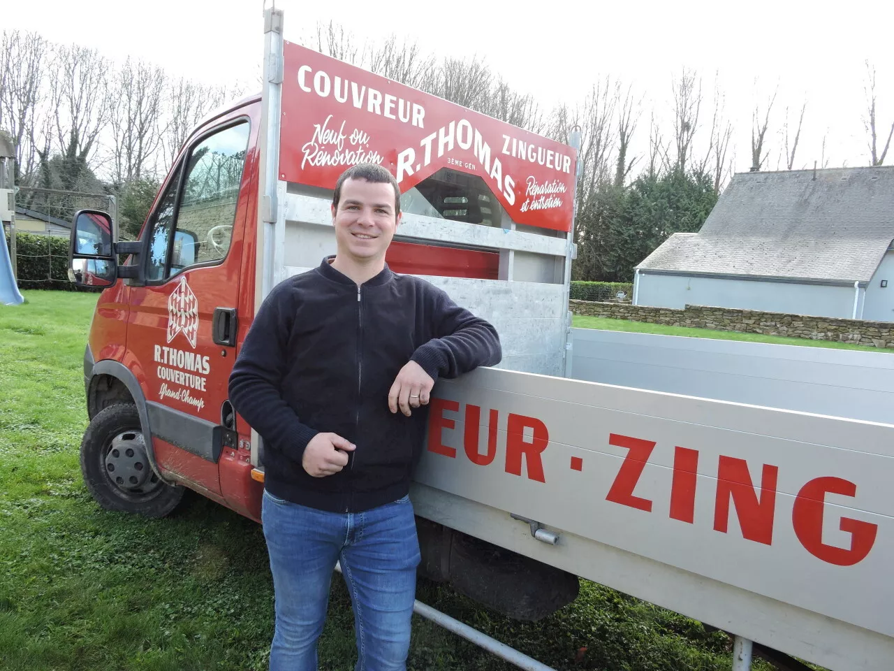 Romain Thomas, couvreur, reprend l'affaire familiale