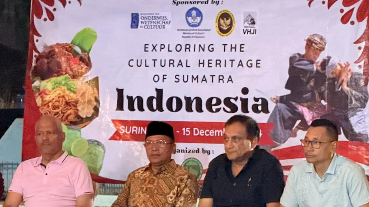 Pesilat Indonesia Tunjukkan Pencak Silat dan Kuliner Sumatra di Suriname