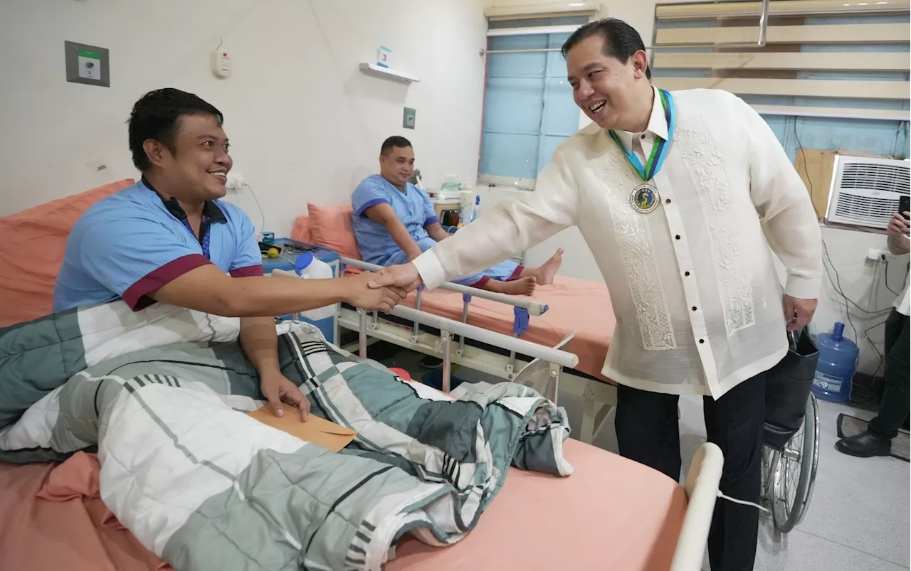 'Santa Martin' Romualdez visits V Luna Medical Center, inaugurates 'BBM center'