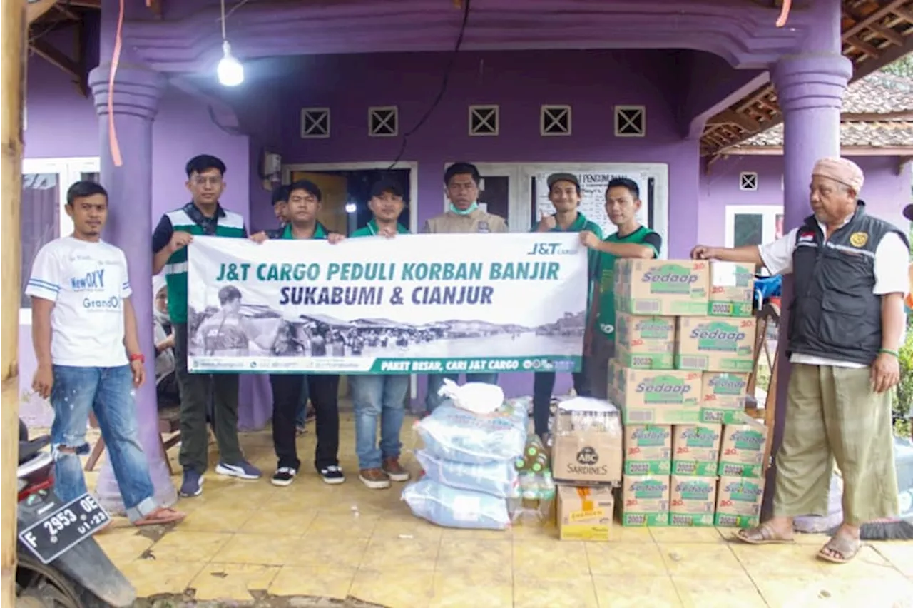 J&T Cargo Bantu Korban Banjir dan Longsor di Sukabumi dan Cianjur