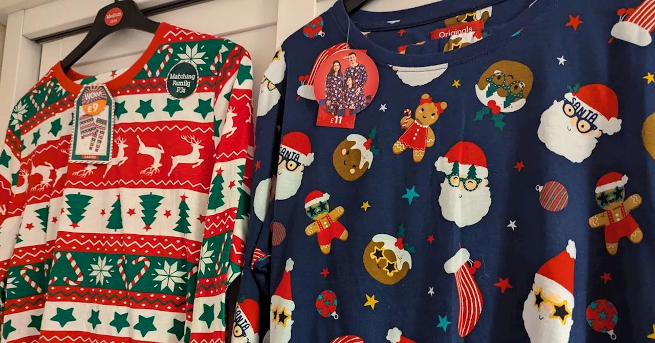 Budget Christmas Pyjama Options from B&M and Home Bargains