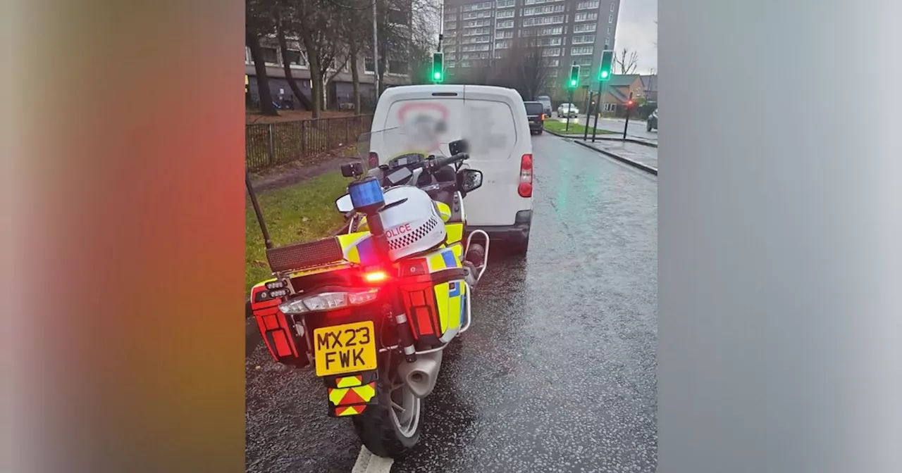 Driver Loses Van After Near Miss With Police Motorbike