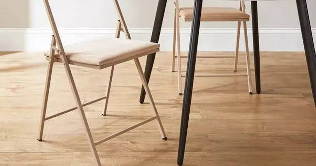 Dunelm's Luxury-Looking Folding Chairs Are Perfect for Unexpected Christmas Guests