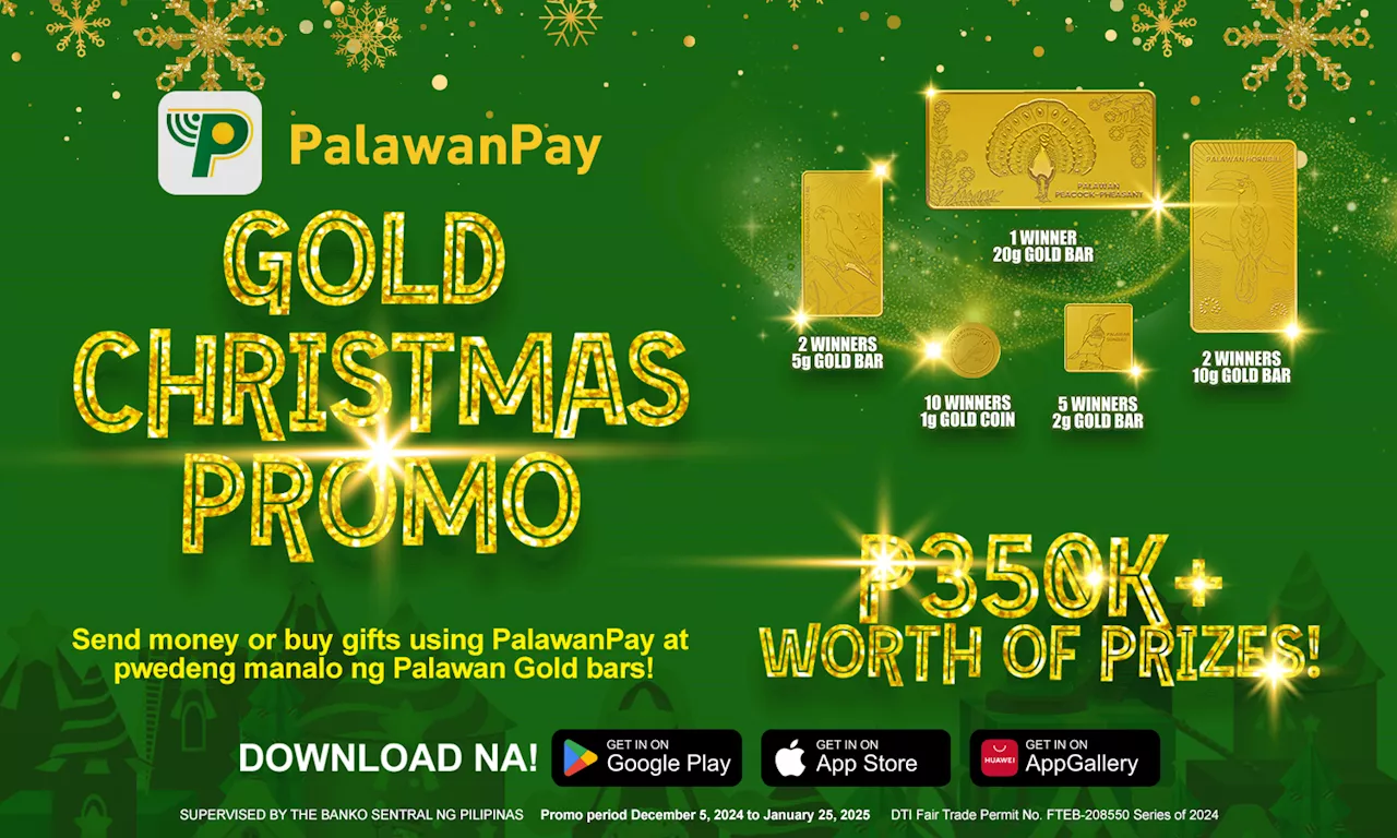 Win Gold this Christmas with PalawanPay's Gold Christmas Promo