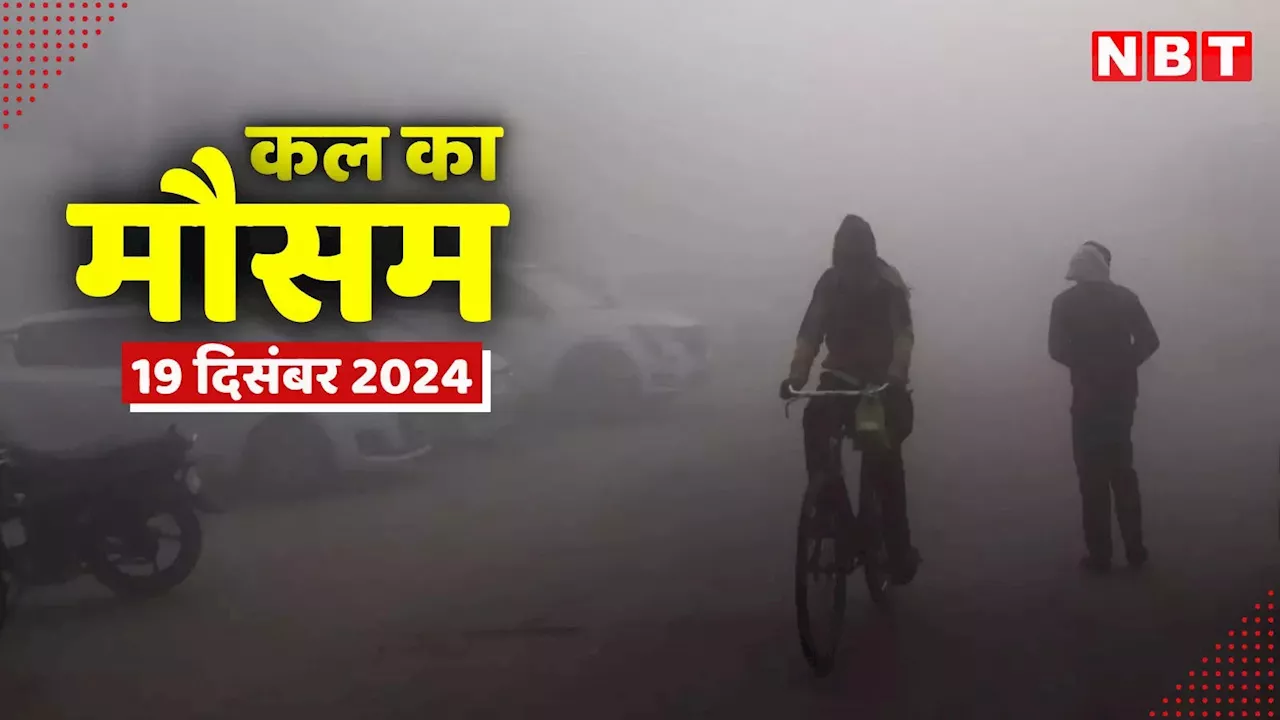 कल का मौसम 19 दिसंबर 2024: दिल्ली-एनसीआर में कड़ाके की ठंड, हिमाचल-कश्मीर में शीत लहर, जानें कैसा रहेगा आपके शहर का मौसम