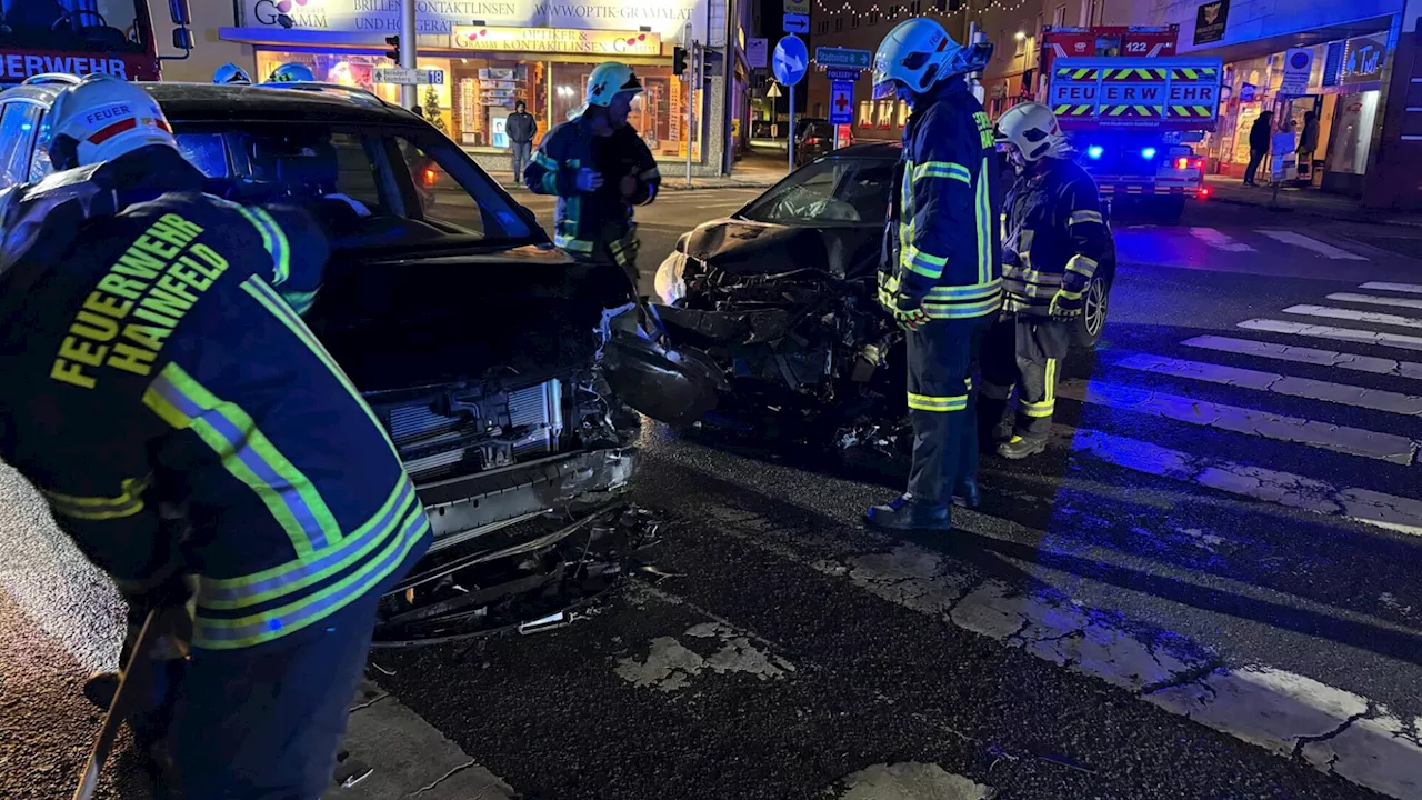 Doppelter Unfallalarm auf der B 18