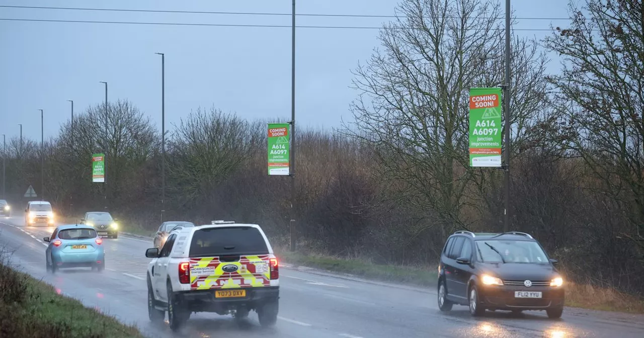 Nottinghamshire Road Project Banners Taken Down After Less Than a Year Due to Weather Damage