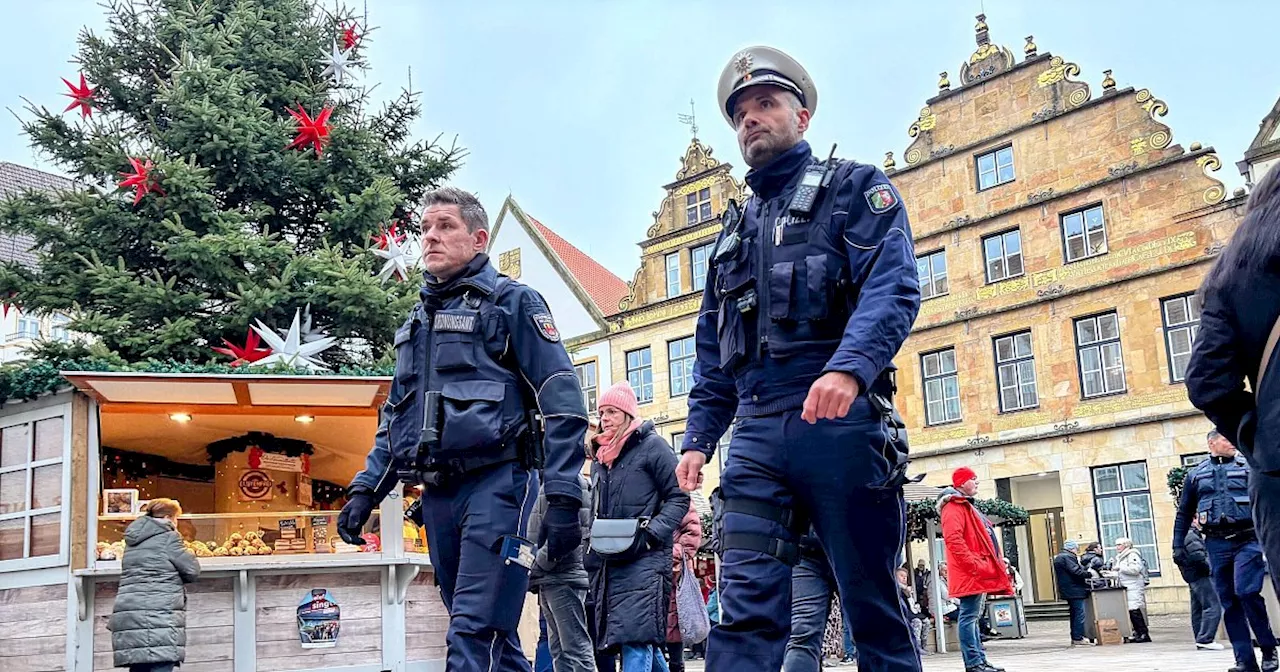 Polizei und Ordnungsamt sorgen für Sicherheit auf dem Bielefelder Weihnachtsmarkt