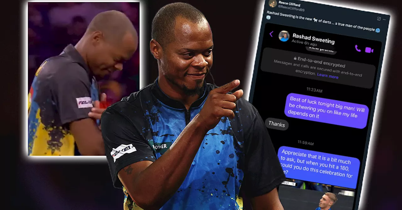 Darts-WM: Bahamas-Underdog Rashad Sweeting sorgt mit Cole Palmer-Jubel für kuriose Feel-Good-Story