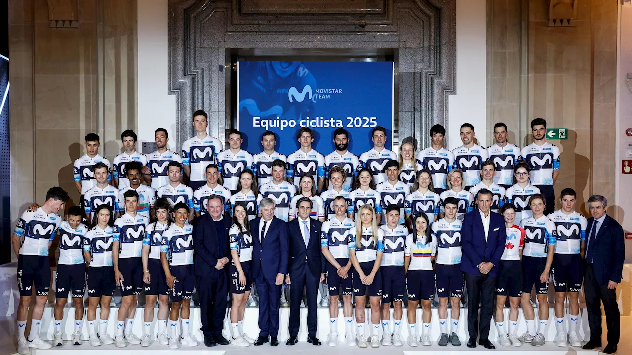 Movistar Team se viste de largo en casa y presenta su equipo con Mas como líder y Castrillo como futuro