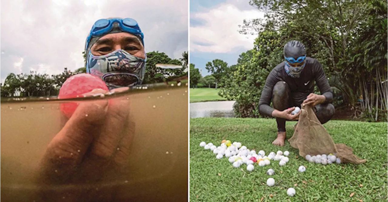 Retired Navy Man Dives For Sunken Golf Balls And Makes Up To RM8,000 A Month