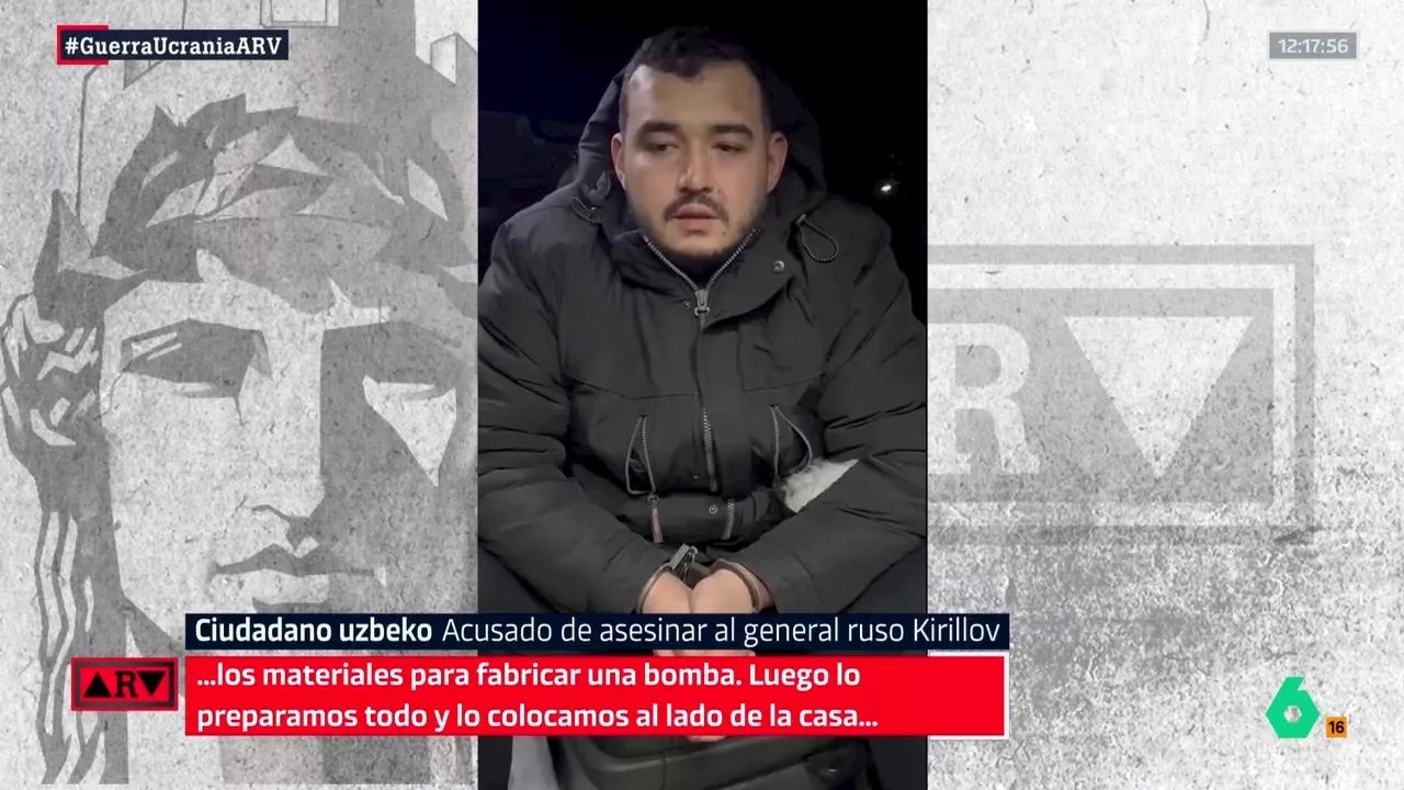 El detenido por el asesinato del general ruso Kirilov confiesa que Ucrania le pagó 100.000 dólares