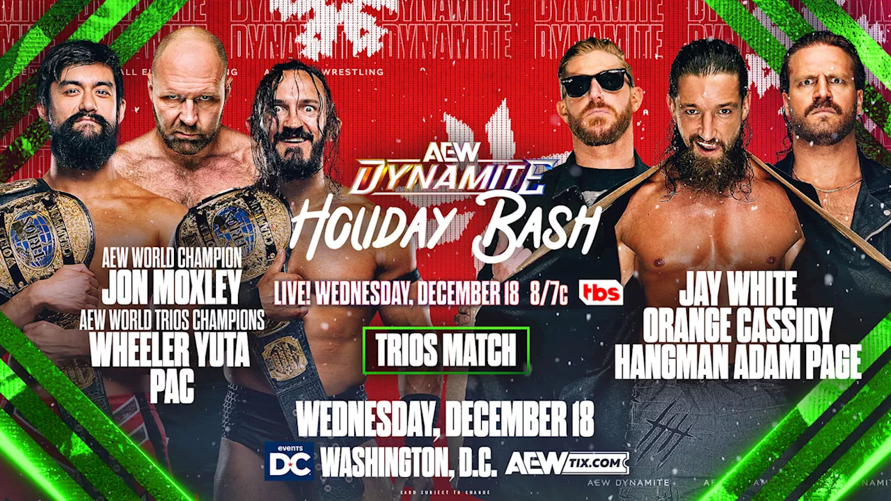 AEW Dynamite Holiday Bash: Moxley, PAC, and Yuta Face White, Cassidy, and Page