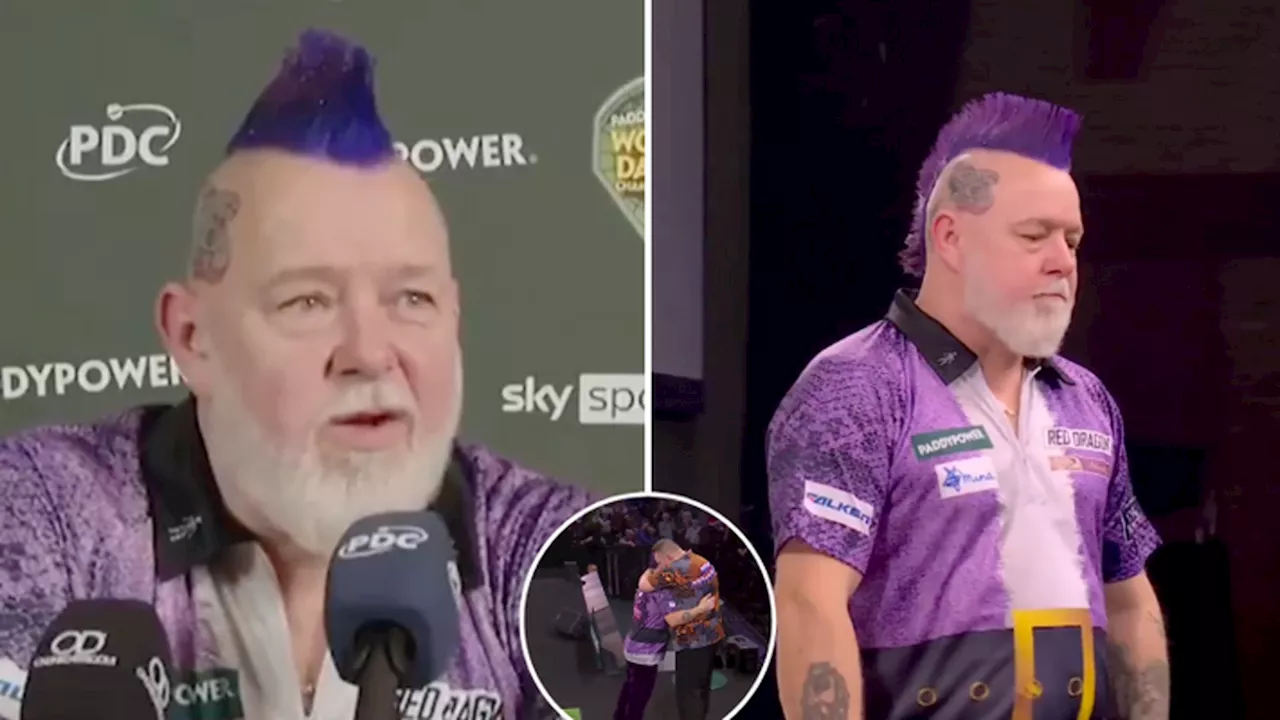 Peter Wright Breaks Down During Darts Match, Credits Daughter and Fans