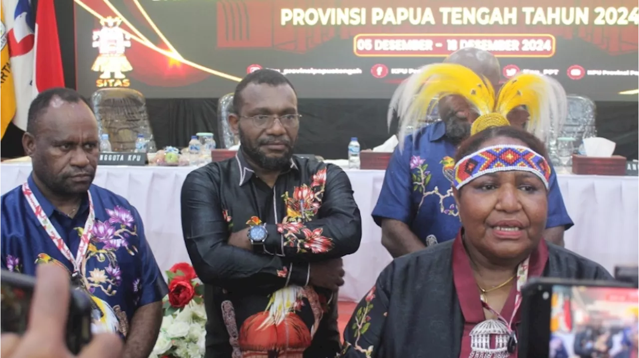 Paslon Meki Nawipa-Deinas Geley Juara Pilkada Papua Tengah 2024