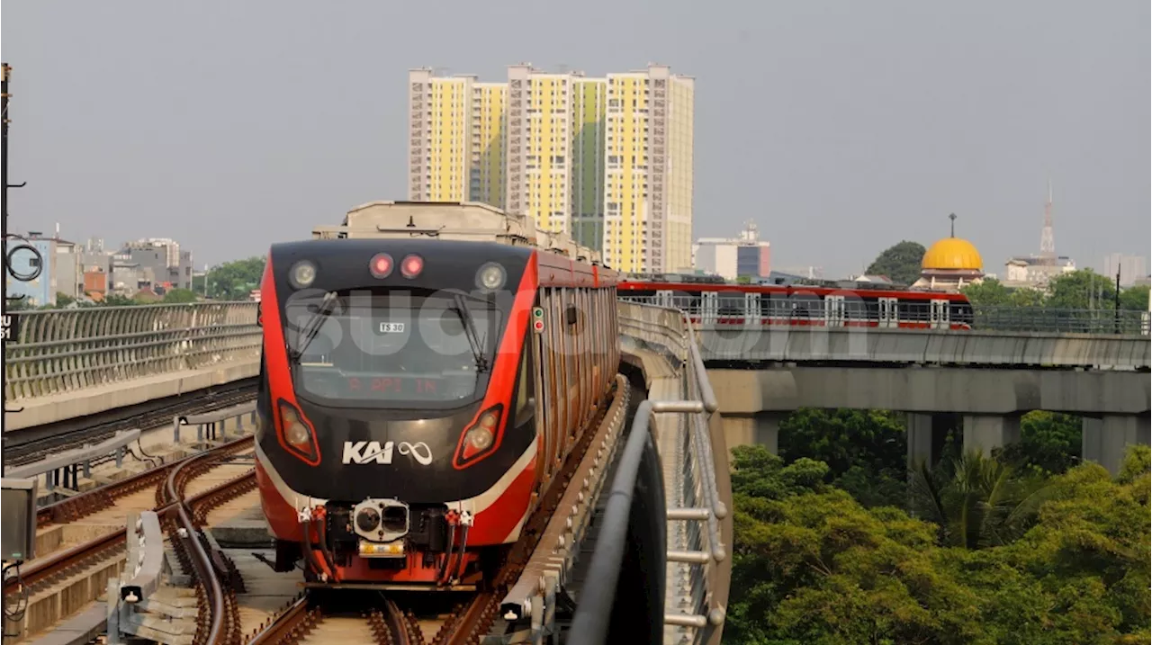 Pembangunan LRT Jabodebek Fase 1B Berjalan Cepat