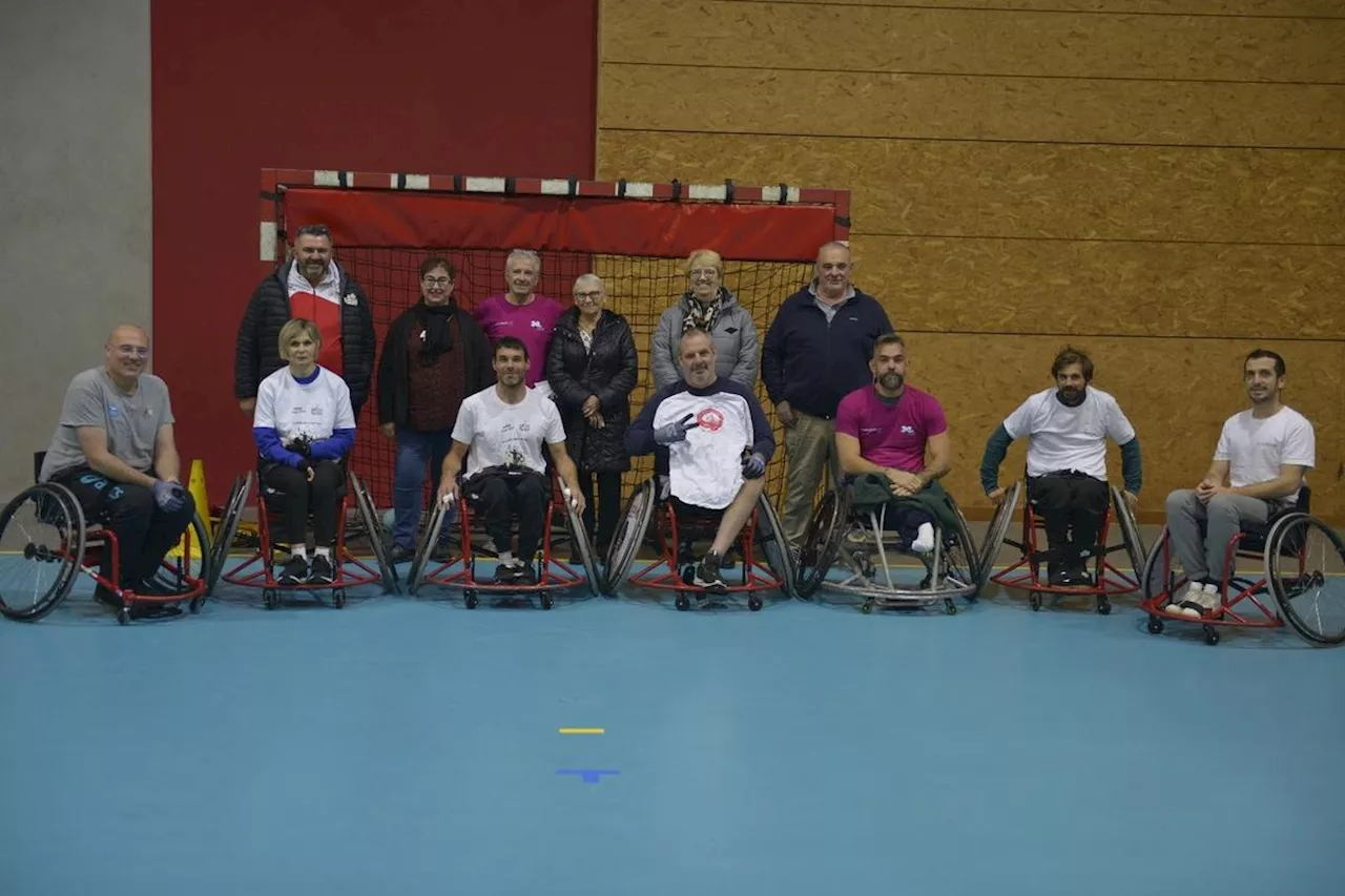 Sanguinet Solidaire a fait des heureux au club de handball d’Ychoux