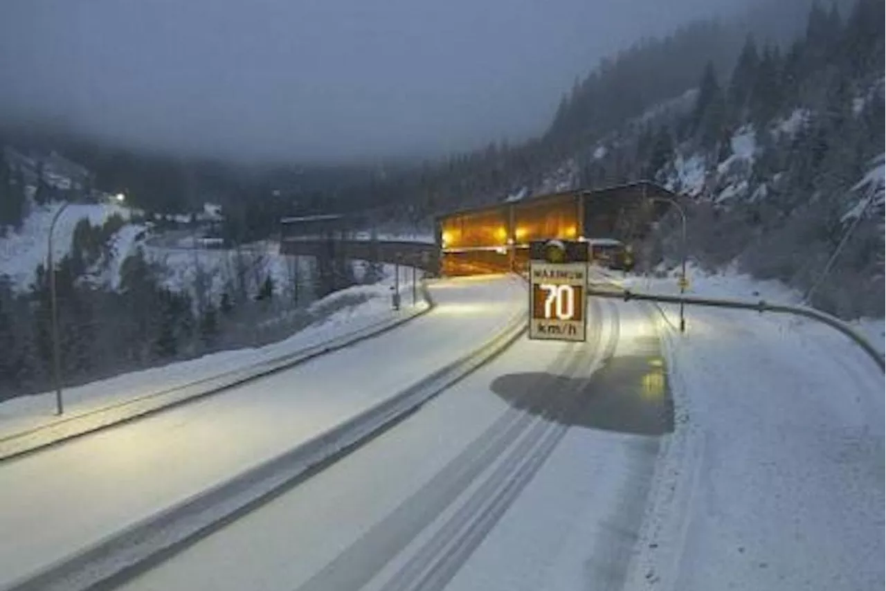 Okanagan Highways Impacted by Snow and Freezing Rain