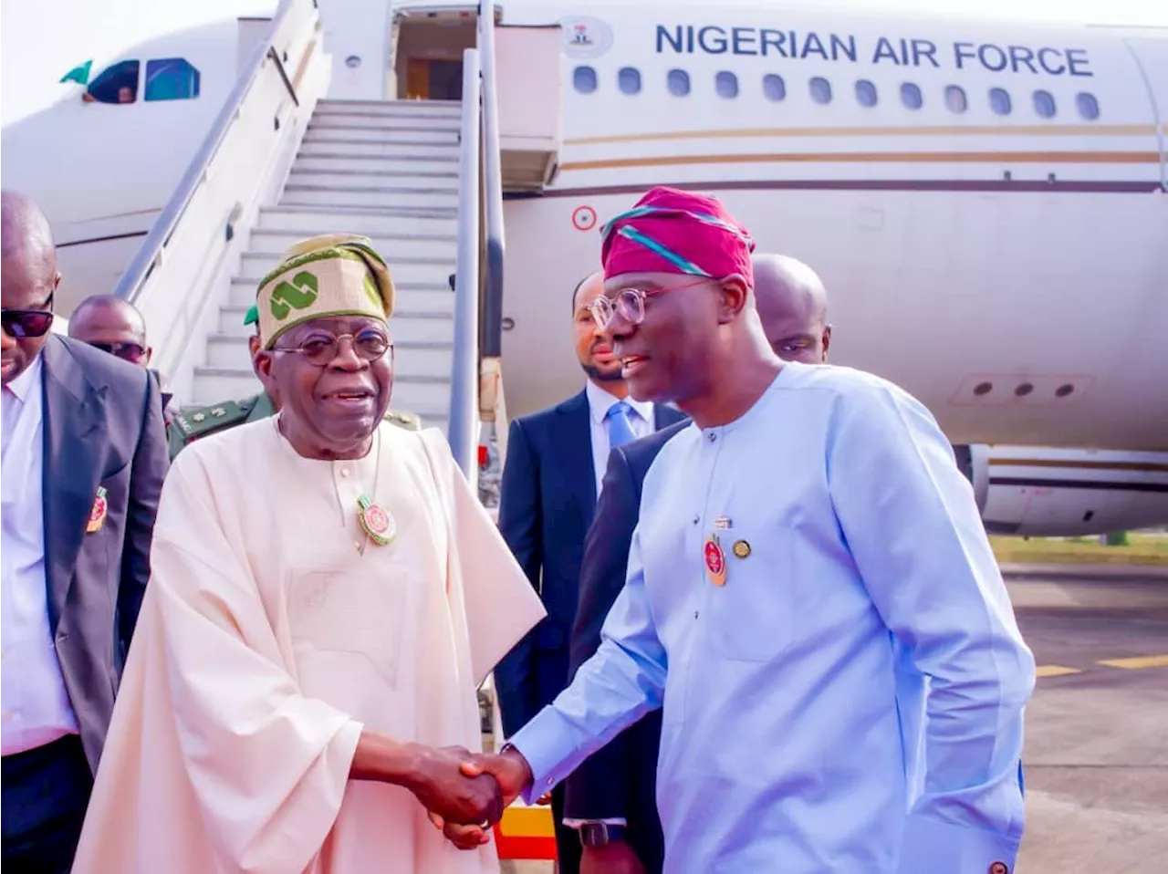 President Tinubu Arrives in Lagos for Christmas and New Year