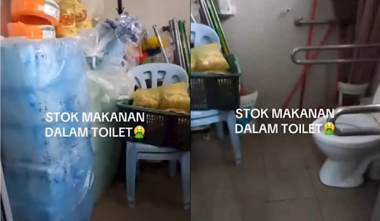 [Video] Wanita Dakwa Kedai Runcit Simpan Stok Makanan Dalam Tandas