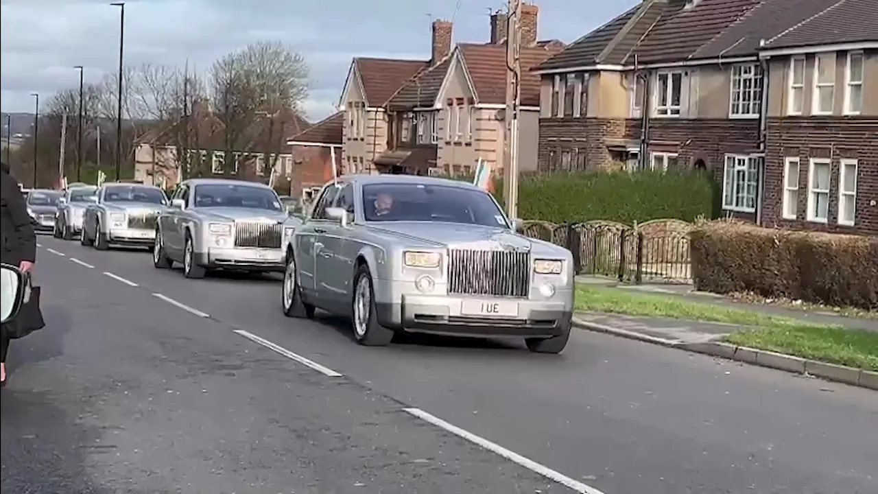 Rolls-Royces Lead Funeral Procession for Gypsy King's Brother