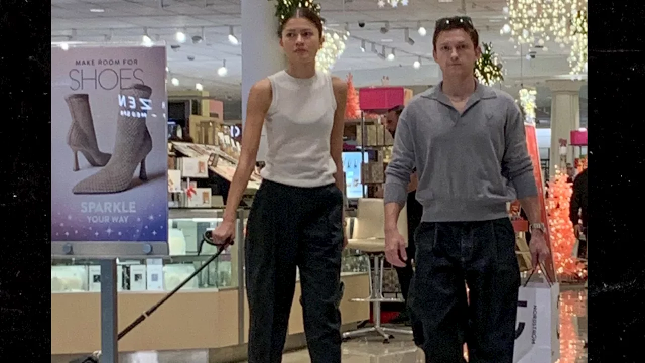 Tom Holland and Zendaya Go Shopping At Nordstrom