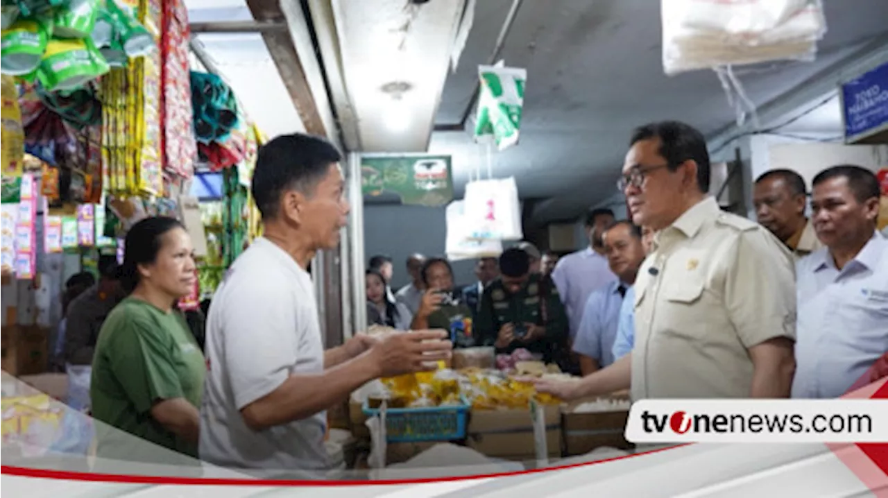 Mendag Budi Santoso Cek Pasar Suka Ramai Medan, Harga Kebutuhan Pokok Terkendali