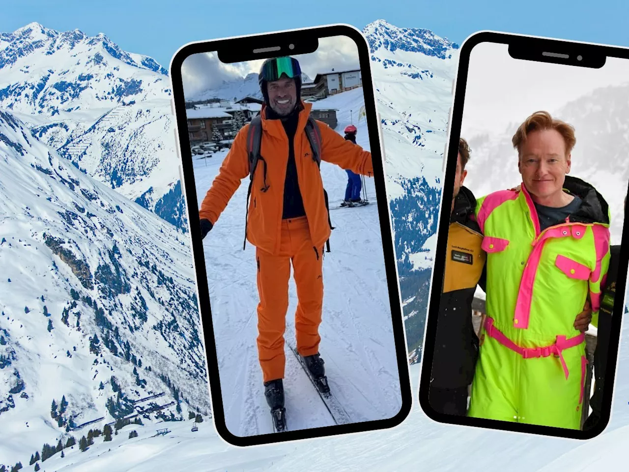 Conan O'Brien und Jürgen Klopp genießen Lech am Arlberg