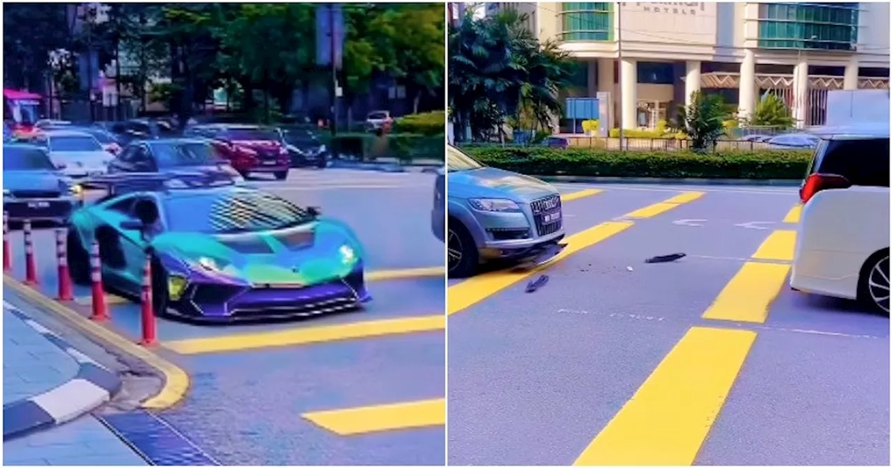 Lamborghini Distracts Driver, Leading to Minor Accident in KL