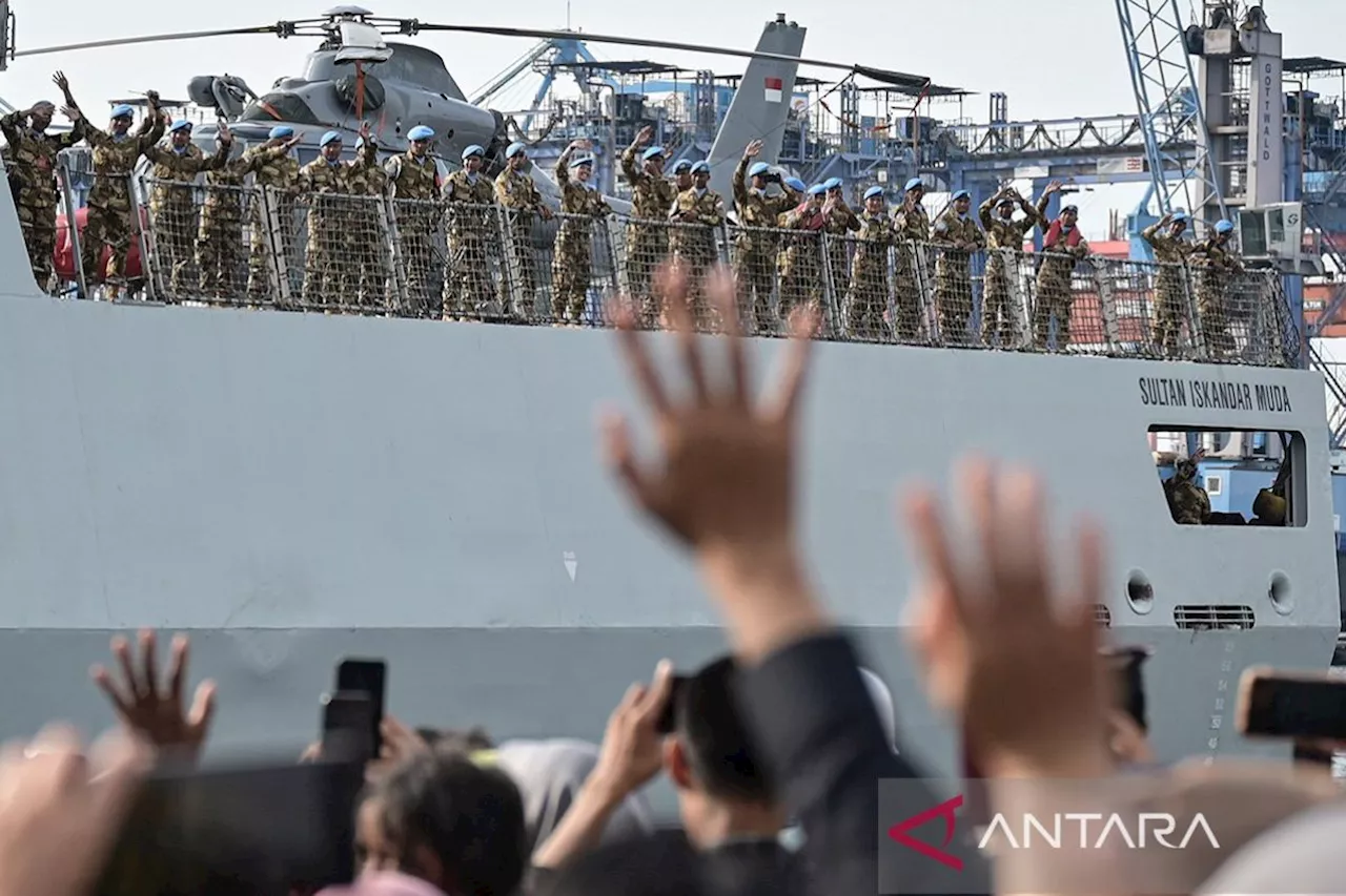 120 Prajurit TNI Berlayar ke Lebanon untuk Misi Perdamaian