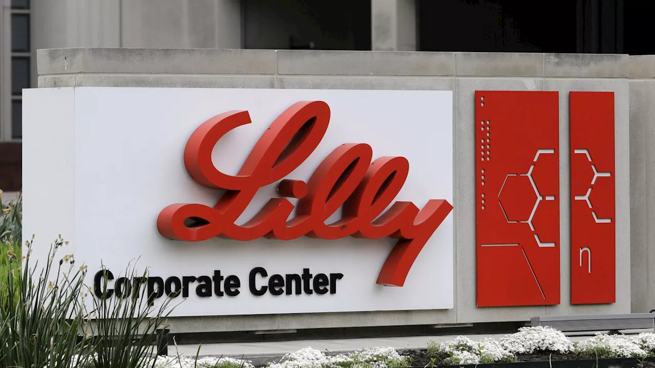 Eli Lilly & Co. Sign Outside Corporate Headquarters