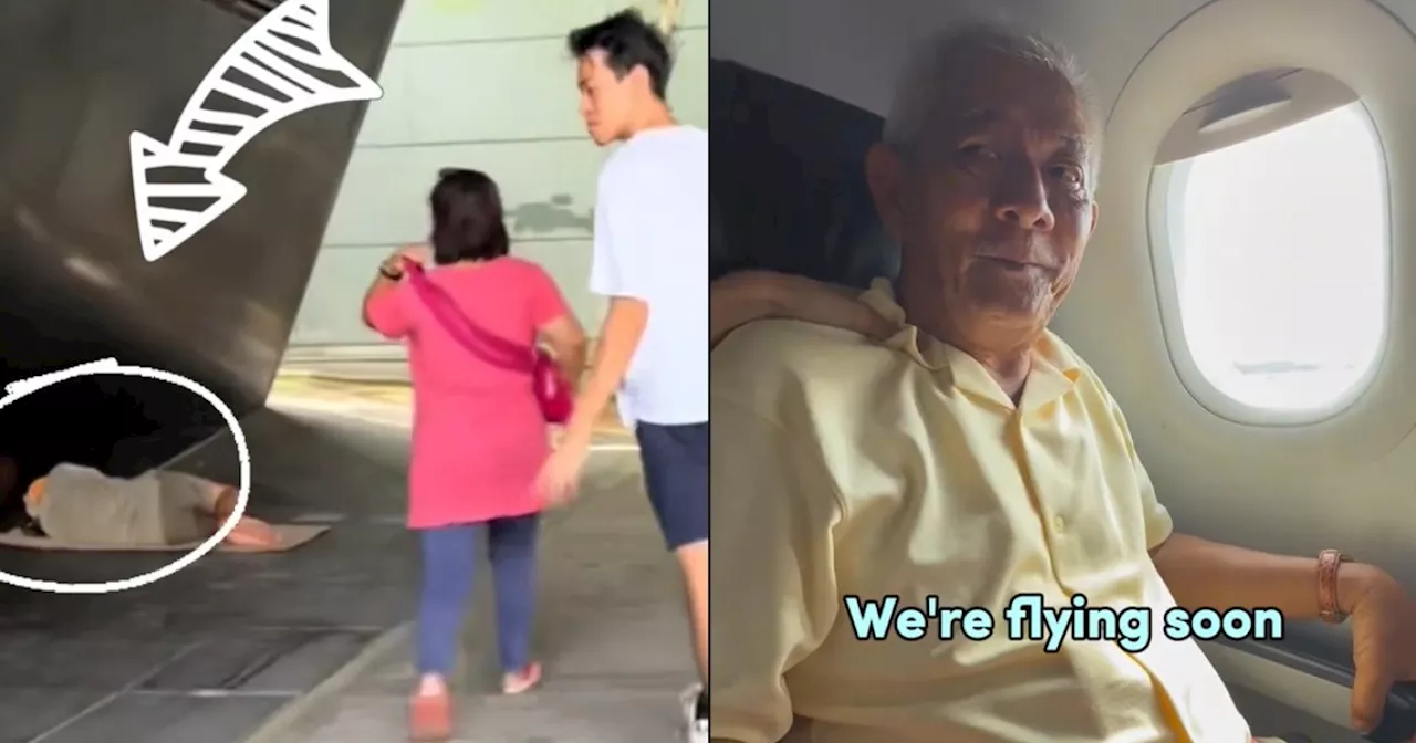 Homeless Elderly Man Experiences Flight for the First Time