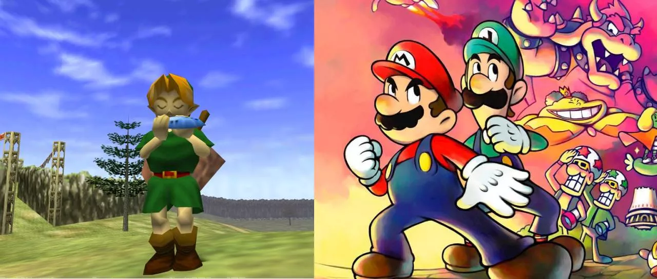 Mario y Luigi sí aparecen en Zelda: Ocarina of Time