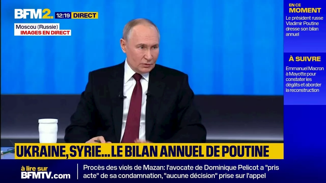 Selon Vladimir Poutine, 'il y a plus de citoyens ukrainiens en Russie qu'en Ukraine'