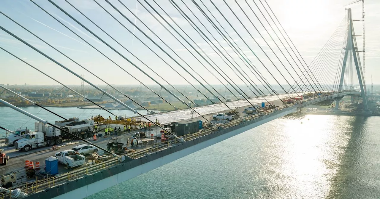 Time-Lapse Captures Construction Progress of Gordie Howe International Bridge