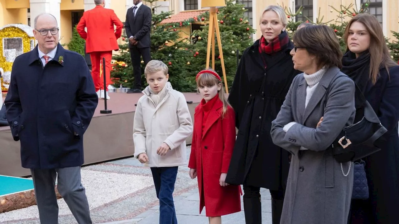 Prinzessin Gabriella ist das optische Highlight bei der traditionellen Geschenkaktion in Monaco